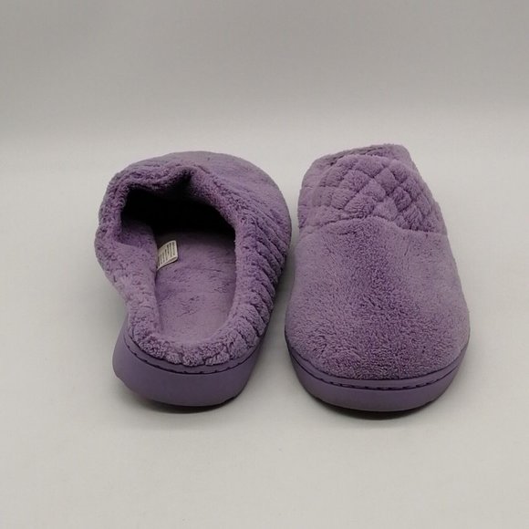 Womens Slide Slipper Lavender Round Toe Flat Heel‎ Cushioned Insole Sz M 7-8 - Picture 3 of 9